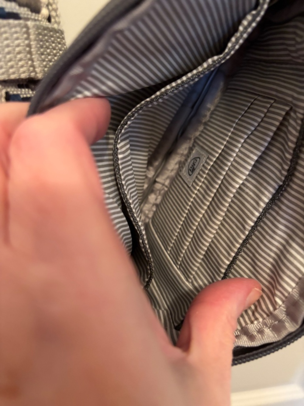 Grey Travelon Boho Crossbody Mini Quilted Bag - Picture 2 of 2